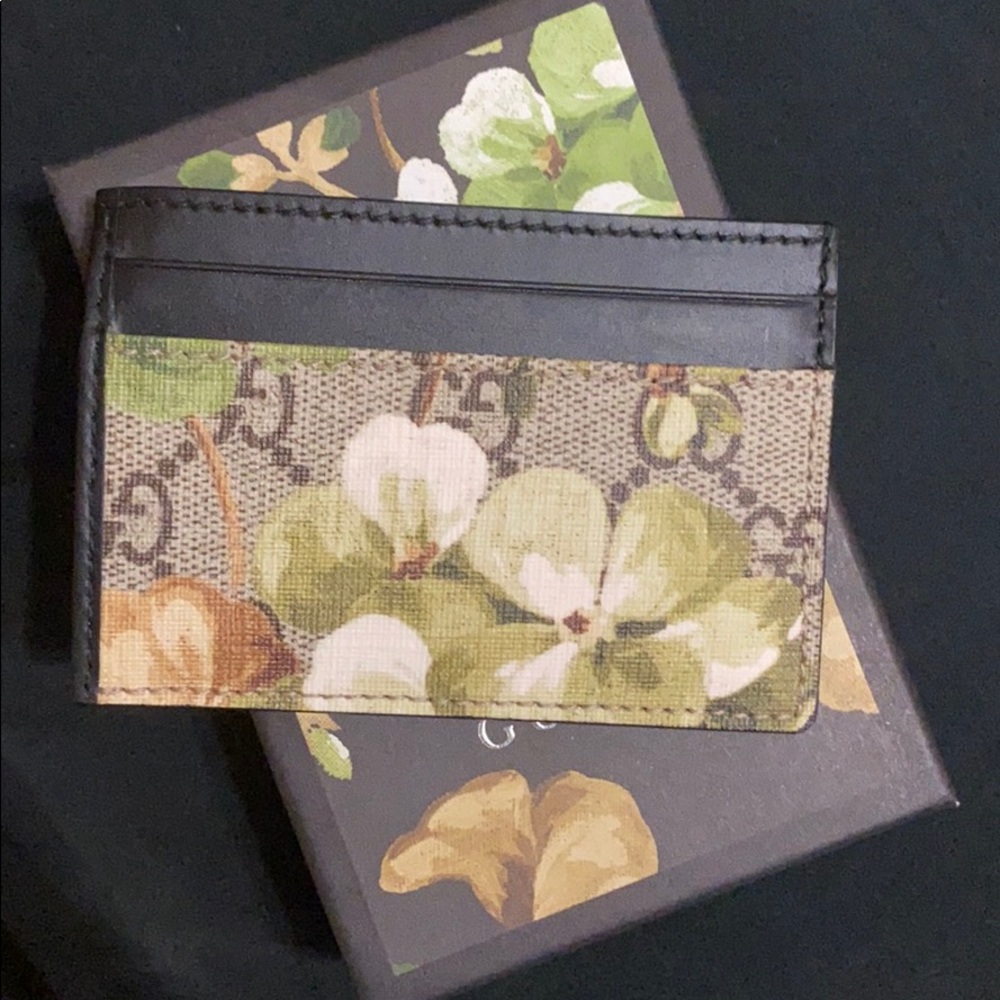 Gucci blooms card case